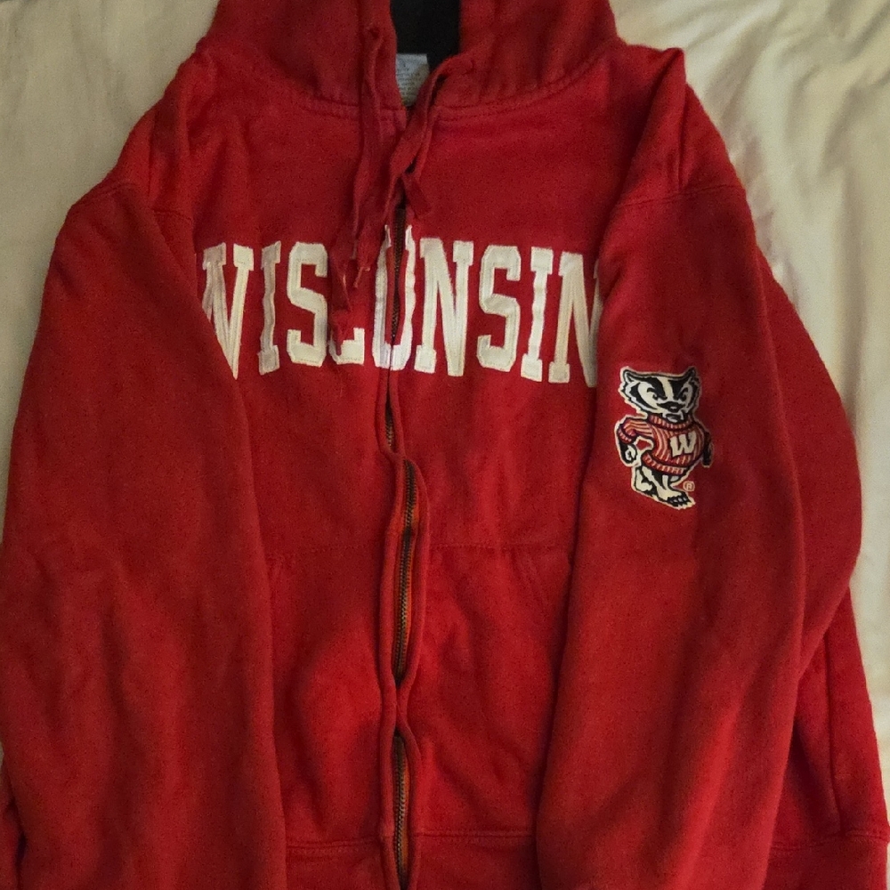 Vintage UW-Madison Zip Up Hoodie